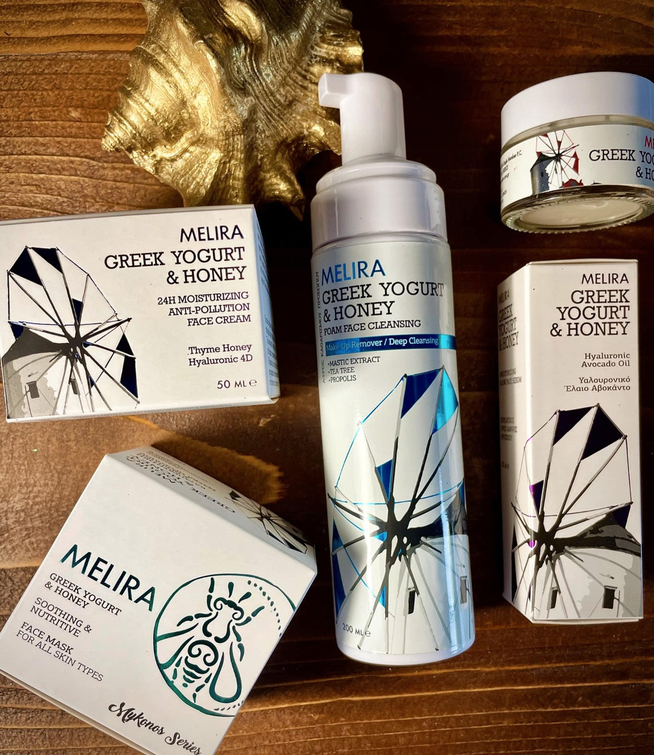 Melira Greek Yogurt & Honey Face Cream 50ml | 24 Hour Moisturizing Anti-Pollution with Thyme Honey & Hyaluronic 4D