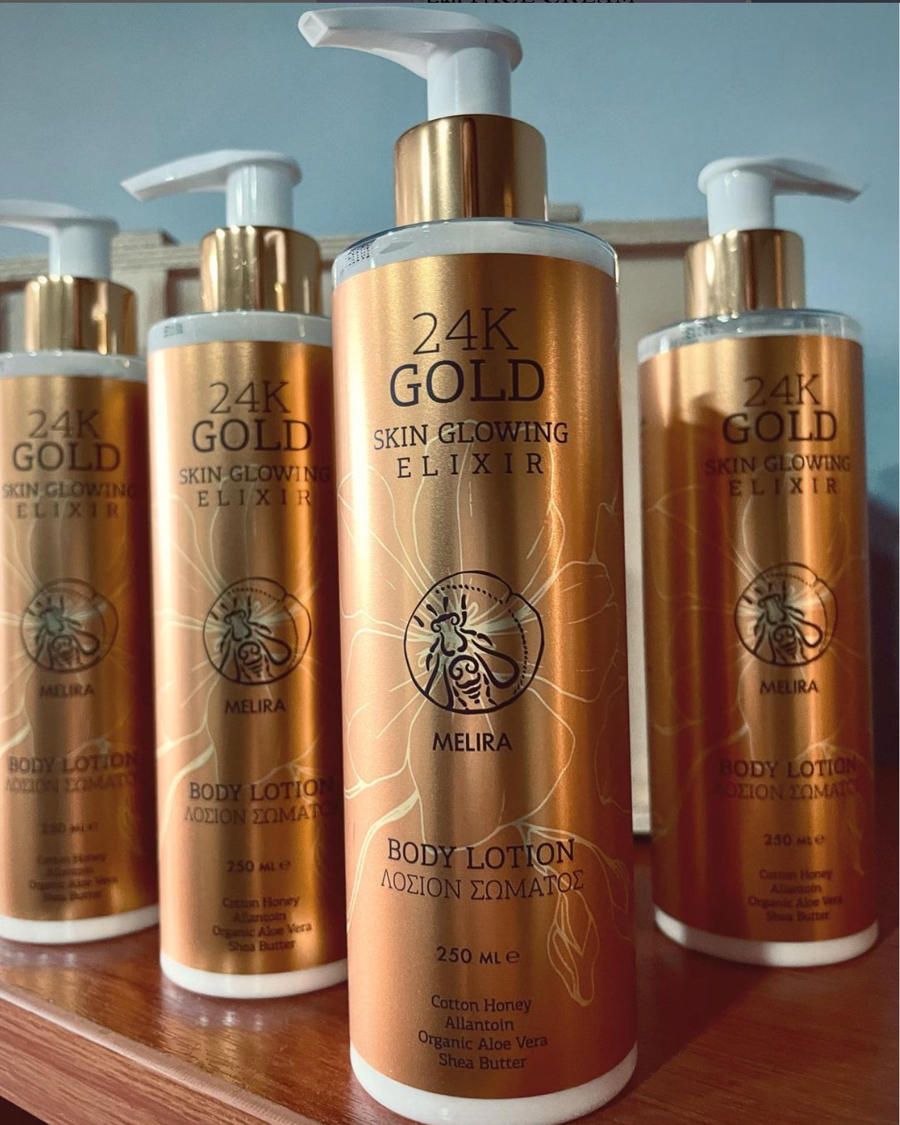 24K ゴールド スキン グローイング エリクサー ボディローション 250ml / 8.4 液量オンス