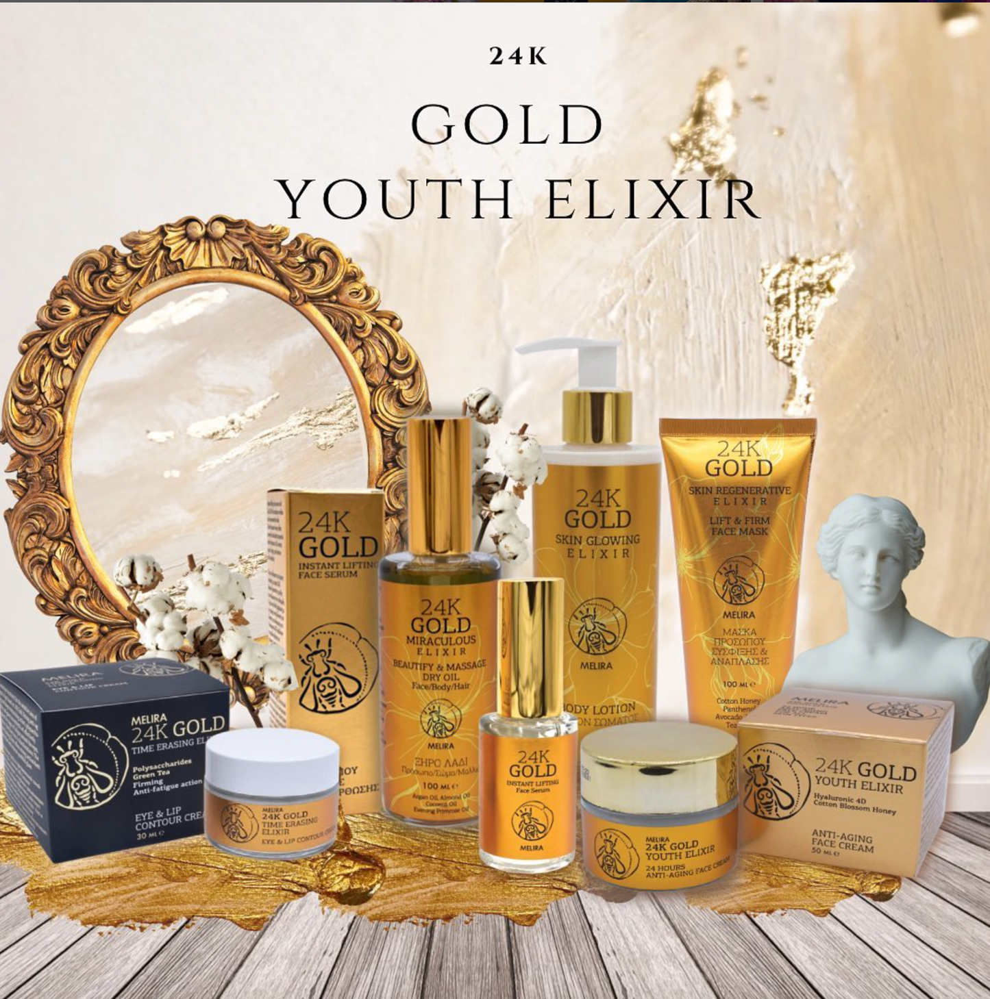 24K ゴールド スキン リジェネレイティブ エリクサー フェイスマスク 100ml / 3.4 液量オンス