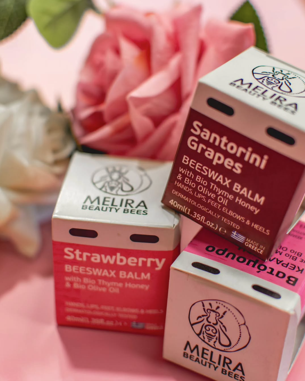 Melira Beeswax Balm Variety Pack - 5 Natural Lip Balms Gift Set