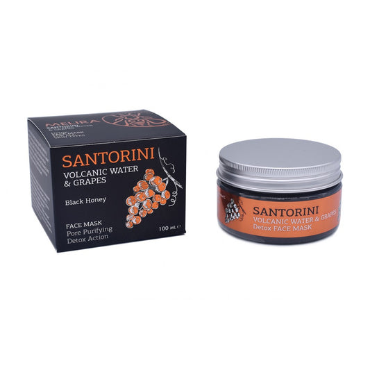 Santorini Volcanic Water & Grape Face Mask – Detox Action Pore Purifying with Black Honey