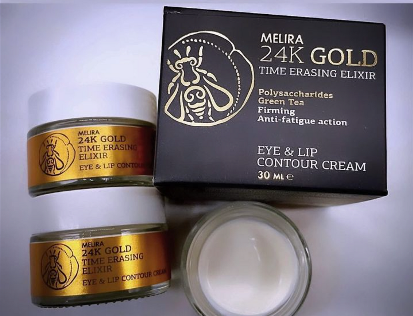 24K GOLD Time Erasing Elixir Eye & Lip Contour Cream 30ml / 1 fl.oz.