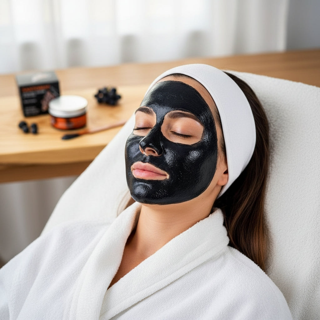 Santorini Volcanic Water & Grape Face Mask – Detox Action Pore Purifying with Black Honey