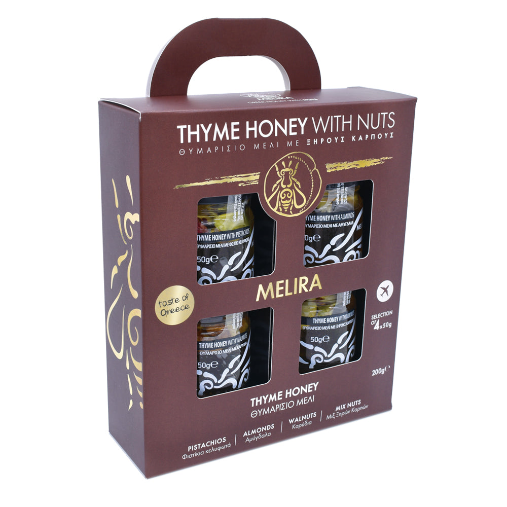 Thyme Honey with Nuts Special Gift Pack 4x50g