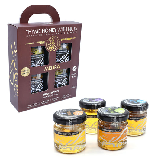 Thyme Honey with Nuts Special Gift Pack 4x50g