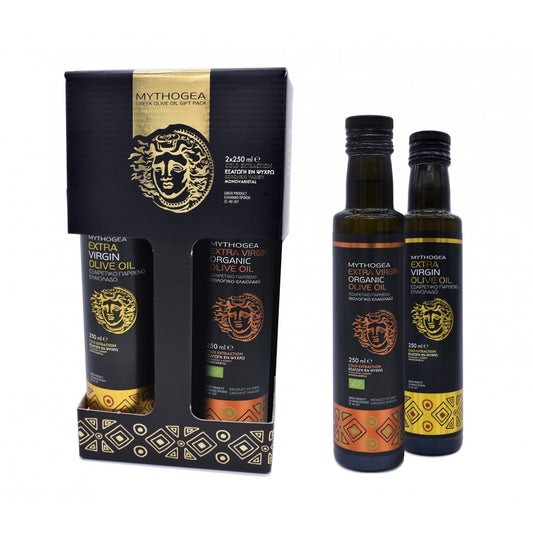 Mythogea Gift Pack (Organic & Extra Virgin Olive Oil) 2X8.5 fl. oz.