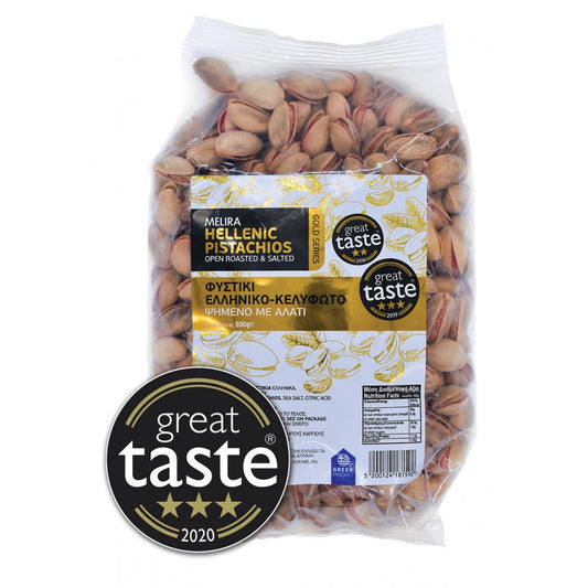Hellenic Pistachios Open Roasted & Salted 500g